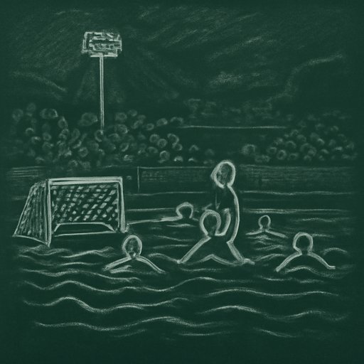 Night water polo venue at 49bet crowd